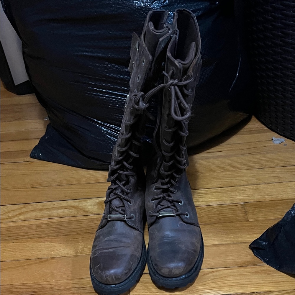 Harley-Davidson Brown Lace Up Boots